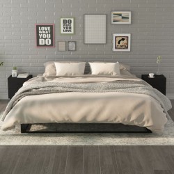 vidaXL Nachttische 2 Stk. Schwarz 40x35x47,5 cm