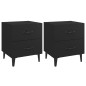 vidaXL Nachttische 2 Stk. Schwarz 40x35x47,5 cm vidaXL Nachttische 2 Stk. Schwarz 40x35x47,5 cm