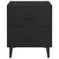 vidaXL Nachttische 2 Stk. Schwarz 40x35x47,5 cm vidaXL Nachttische 2 Stk. Schwarz 40x35x47,5 cm