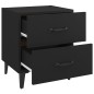 vidaXL Nachttische 2 Stk. Schwarz 40x35x47,5 cm vidaXL Nachttische 2 Stk. Schwarz 40x35x47,5 cm