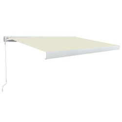 vidaXL Manuelle Kassetten-Markise 350x250 cm Creme