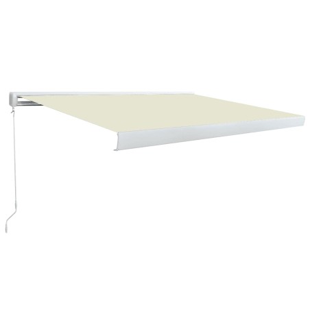 vidaXL Manuelle Kassetten-Markise 350x250 cm Creme
