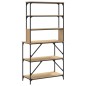 vidaXL Bäckerregal 6 Fächer Sonoma-Eiche 90x40x180 cm Holzwerkstoff