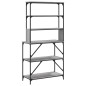 vidaXL Bäckerregal 6 Fächer Grau Sonoma 90x40x180 cm Holzwerkstoff vidaXL Bäckerregal 6 Fächer Grau Sonoma 90x40x180 cm Holzwerkstoff