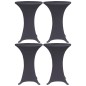 vidaXL Stretch-Tischhussen 4 Stk. 60 cm Anthrazit vidaXL Stretch-Tischhussen 4 Stk. 60 cm Anthrazit