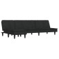 vidaXL Schlafsofa in L-Form Schwarz 255x140x70 cm Samt vidaXL Schlafsofa in L-Form Schwarz 255x140x70 cm Samt