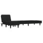 vidaXL Schlafsofa in L-Form Schwarz 255x140x70 cm Samt vidaXL Schlafsofa in L-Form Schwarz 255x140x70 cm Samt