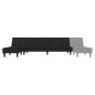 vidaXL Schlafsofa in L-Form Schwarz 255x140x70 cm Samt vidaXL Schlafsofa in L-Form Schwarz 255x140x70 cm Samt