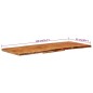 vidaXL Badezimmer-Waschtischplatte Massivholz Akazie 140x52x3,8 cm vidaXL Badezimmer-Waschtischplatte Massivholz Akazie 140x52x3,8 cm
