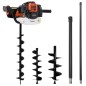 vidaXL Erdbohrer-Set Stahl vidaXL Erdbohrer-Set Stahl