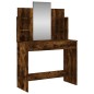 vidaXL Schminktisch mit Spiegel Räuchereiche 96x39x142 cm vidaXL Schminktisch mit Spiegel Räuchereiche 96x39x142 cm