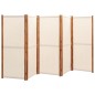 vidaXL 5-tlg. Raumteiler Cremeweiß 350x180 cm vidaXL 5-tlg. Raumteiler Cremeweiß 350x180 cm