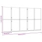 vidaXL 5-tlg. Raumteiler Cremeweiß 350x180 cm vidaXL 5-tlg. Raumteiler Cremeweiß 350x180 cm