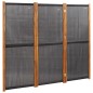 vidaXL 3-tlg. Raumteiler Schwarz 210x180 cm vidaXL 3-tlg. Raumteiler Schwarz 210x180 cm