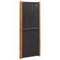 vidaXL 3-tlg. Raumteiler Schwarz 210x180 cm vidaXL 3-tlg. Raumteiler Schwarz 210x180 cm