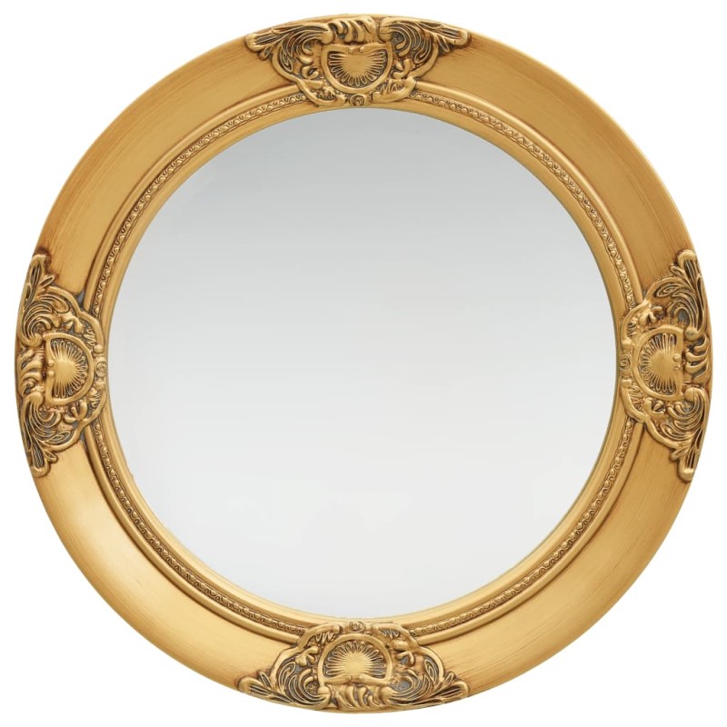 vidaXL Wandspiegel im Barock-Stil 50 cm Golden vidaXL Wandspiegel im Barock-Stil 50 cm Golden
