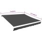 vidaXL Markisenbespannung Canvas Anthrazit 300x250 cm vidaXL Markisenbespannung Canvas Anthrazit 300x250 cm