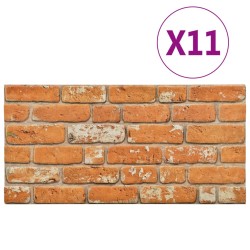 vidaXL 3D-Wandverkleidungen 11 Stk. Hellbraun Steinoptik EPS