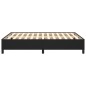 Bettgestell Schwarz 140x200 cm Kunstleder Bettgestell Schwarz 140x200 cm Kunstleder