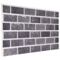 vidaXL 3D-Wandpaneele 10 Stk. Schwarz und Grau Backstein-Optik EPS vidaXL 3D-Wandpaneele 10 Stk. Schwarz und Grau Backstein-Optik EPS