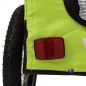 vidaXL Fahrradanhänger Hunde Grün und Schwarz Oxford-Gewebe und Eisen vidaXL Fahrradanhänger Hunde Grün und Schwarz Oxford-Gewebe und Eisen