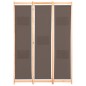 vidaXL 3-teiliger Raumteiler Braun 120 x 170 x 4 cm Stoff vidaXL 3-teiliger Raumteiler Braun 120 x 170 x 4 cm Stoff