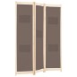 vidaXL 3-teiliger Raumteiler Braun 120 x 170 x 4 cm Stoff vidaXL 3-teiliger Raumteiler Braun 120 x 170 x 4 cm Stoff