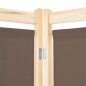 vidaXL 3-teiliger Raumteiler Braun 120 x 170 x 4 cm Stoff vidaXL 3-teiliger Raumteiler Braun 120 x 170 x 4 cm Stoff