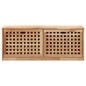 vidaXL Schuhbank 94 x 20 x 38 cm Walnussholz Massiv vidaXL Schuhbank 94 x 20 x 38 cm Walnussholz Massiv