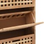 vidaXL Schuhschrank 55 x 20 x 104 cm Walnuss Massivholz vidaXL Schuhschrank 55 x 20 x 104 cm Walnuss Massivholz