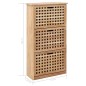 vidaXL Schuhschrank 55 x 20 x 104 cm Walnuss Massivholz vidaXL Schuhschrank 55 x 20 x 104 cm Walnuss Massivholz