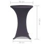 vidaXL Tischhusse Stretchhusse 2 Stk 60 cm Anthrazit vidaXL Tischhusse Stretchhusse 2 Stk 60 cm Anthrazit
