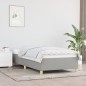 vidaXL Bettgestell ohne Matratze Hellgrau 100x200 cm Stoff vidaXL Bettgestell ohne Matratze Hellgrau 100x200 cm Stoff