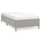 vidaXL Bettgestell ohne Matratze Hellgrau 100x200 cm Stoff vidaXL Bettgestell ohne Matratze Hellgrau 100x200 cm Stoff