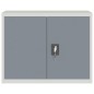 vidaXL Aktenschrank Hellgrau und Dunkelgrau 90x40x70 cm Stahl vidaXL Aktenschrank Hellgrau und Dunkelgrau 90x40x70 cm Stahl
