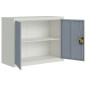 vidaXL Aktenschrank Hellgrau und Dunkelgrau 90x40x70 cm Stahl vidaXL Aktenschrank Hellgrau und Dunkelgrau 90x40x70 cm Stahl