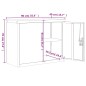 vidaXL Aktenschrank Hellgrau und Dunkelgrau 90x40x70 cm Stahl vidaXL Aktenschrank Hellgrau und Dunkelgrau 90x40x70 cm Stahl