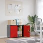 vidaXL Aktenschrank Anthrazit und Rot 90x40x70 cm Stahl vidaXL Aktenschrank Anthrazit und Rot 90x40x70 cm Stahl