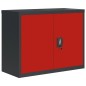 vidaXL Aktenschrank Anthrazit und Rot 90x40x70 cm Stahl vidaXL Aktenschrank Anthrazit und Rot 90x40x70 cm Stahl