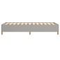 vidaXL Bettgestell ohne Matratze Hellgrau 100x200 cm Stoff vidaXL Bettgestell ohne Matratze Hellgrau 100x200 cm Stoff