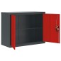 vidaXL Aktenschrank Anthrazit und Rot 90x40x70 cm Stahl vidaXL Aktenschrank Anthrazit und Rot 90x40x70 cm Stahl