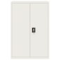 vidaXL Aktenschrank Weiß 90x40x140 cm Stahl vidaXL Aktenschrank Weiß 90x40x140 cm Stahl