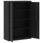 vidaXL Aktenschrank Schwarz 90x40x140 cm Stahl vidaXL Aktenschrank Schwarz 90x40x140 cm Stahl