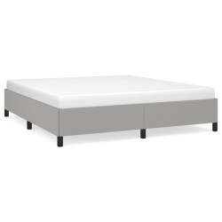 vidaXL Bettgestell Hellgrau 160x200 cm Stoff