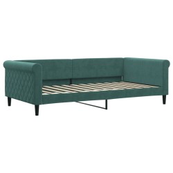 vidaXL Tagesbett Dunkelgrün 100x200 cm Samt