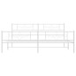 vidaXL Bettgestell mit Kopf- und Fußteil Metall Weiß 180x200 cm vidaXL Bettgestell mit Kopf- und Fußteil Metall Weiß 180x200 cm