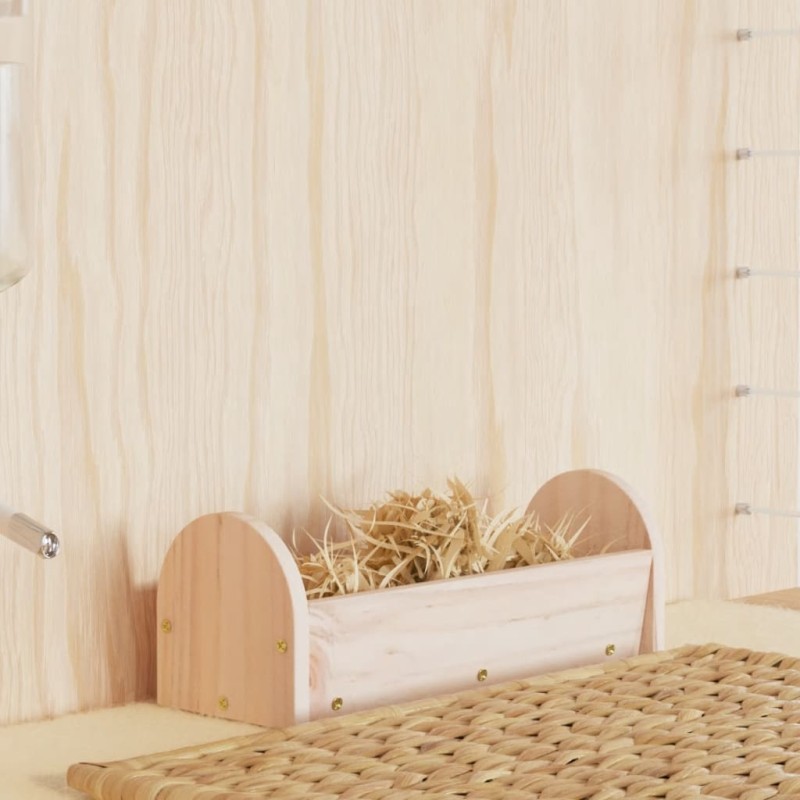 vidaXL Heuraufe für Kaninchen 28x10x10 cm Massivholz Tanne vidaXL Heuraufe für Kaninchen 28x10x10 cm Massivholz Tanne