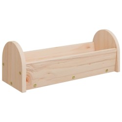 vidaXL Heuraufe für Kaninchen 28x10x10 cm Massivholz Tanne