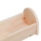 vidaXL Heuraufe für Kaninchen 28x10x10 cm Massivholz Tanne vidaXL Heuraufe für Kaninchen 28x10x10 cm Massivholz Tanne
