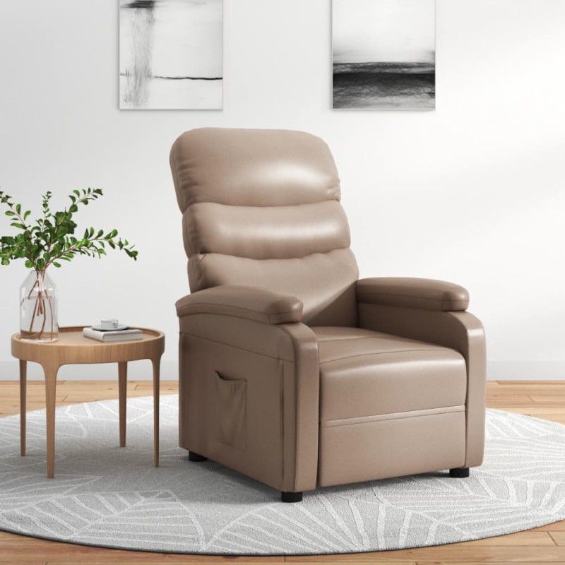vidaXL Relaxsessel Cappuccino-Braun Kunstleder vidaXL Relaxsessel Cappuccino-Braun Kunstleder